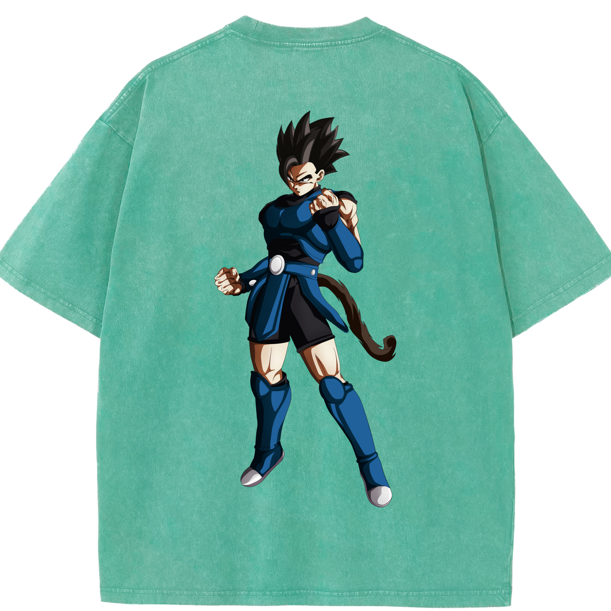 （画像用） ドラゴンボール 孫 悟飯（そんごはん）DRAGON BALL Son Gohan 綿100% ヴィンテージ風 半袖Tシャツ（背面プリント）